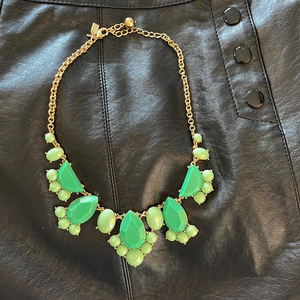 Kate Spade green beaded necklace